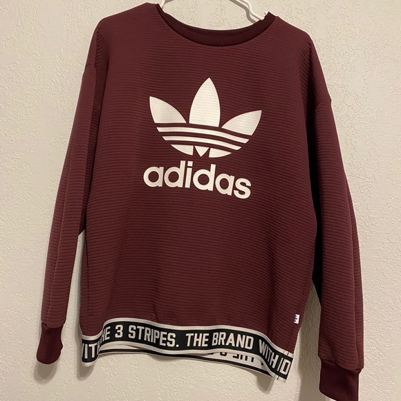 adidas Tops - Women’s Maroon Adidas Pull Over